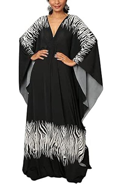YouKD Women's Summer Long Kaftan Maxi Bohemian Dress Beach Coverups Bikini Ro...