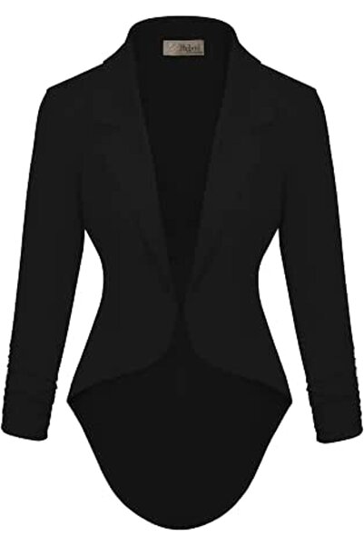 Hybrid & Company womens Classic Classic | Classic peplum silhouette, double l...