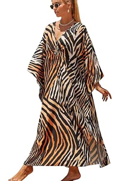 YouKD Women's Summer Long Kaftan Maxi Bohemian Dress Beach Coverups Bikini Ro...