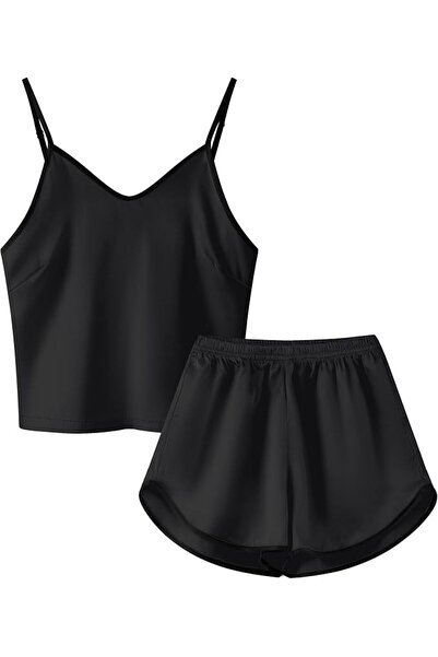 GENERAL Schbbbta Girls Boys Satin Pajamas Set, 2Piece Silk Nightwear Button-D...
