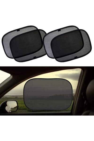 NALANDA 4 Packs Car Side Window Sun Shade Foldable Sun Visor Protecter with S...