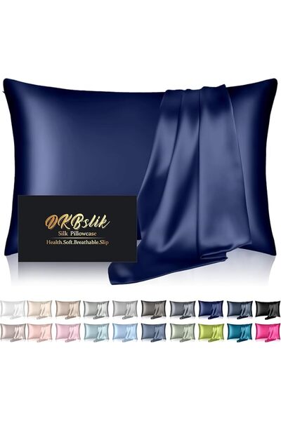 GENERAL Silk Pillowcase for Hair and Skin, Mulberry Silk Pillow Cases Queen S...