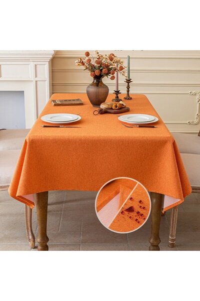 Generic Brand Linen tablecloth, washable and waterproof, restaurants, gardens...