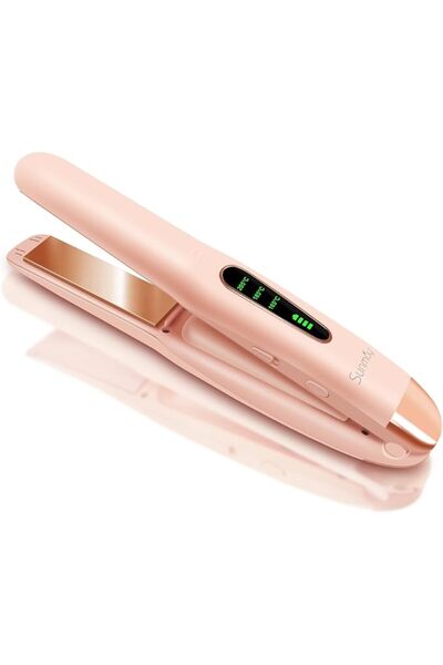 sunmay Voga Cordless Hair Straightener and Curler 2 in 1, Mini Flat Iron Hair...