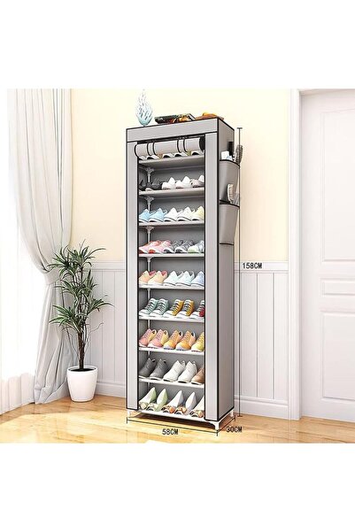 Arabest Shoe Rack,10 Tier Shoe Shelf Shoe Organizer Cabinet with Nonwoven Fab...