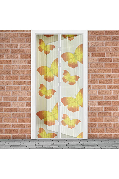Alista Home Plasă magnetică anti-țânțari pentru ușă 100x210 cm, model fluture...