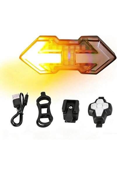 Morvena Picks Stop de bicicletă de 120 lumeni cu semnalizatoare - Încărcare U...