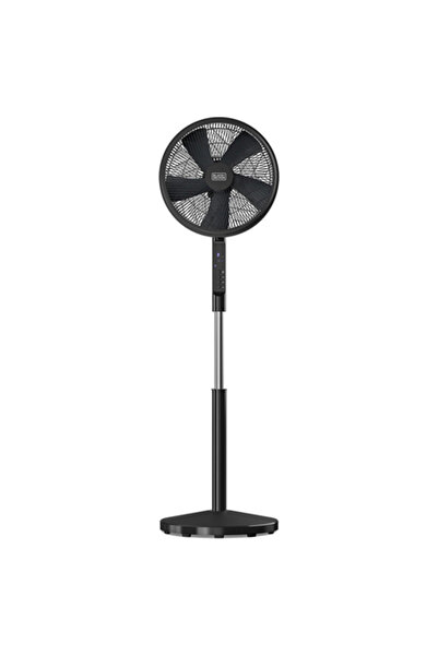 Black&Decker Ventilator pe piedestal Black+Decker, 55W, 5 palete, oscilație, ...