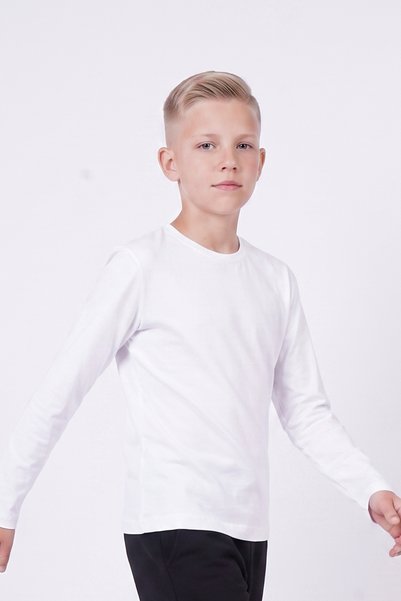 FYK COLLECTİON Hanorac de bază pentru băieți, culoare uni, cu mânecă lungă