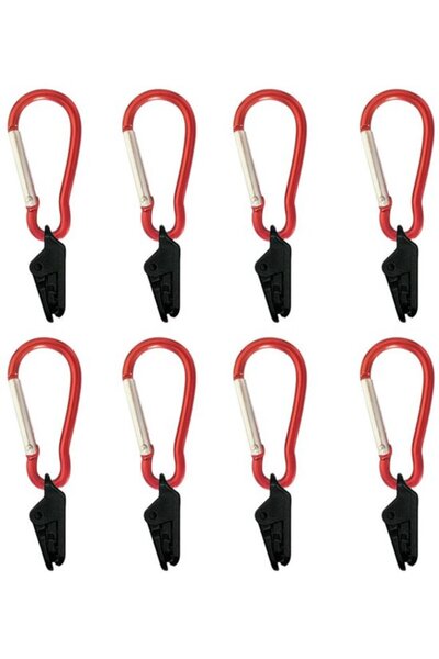 STARSTAR Kit - Tarpaulin Clip - Tent Clip - Camping Tent Tow Pole - Hook - Al...