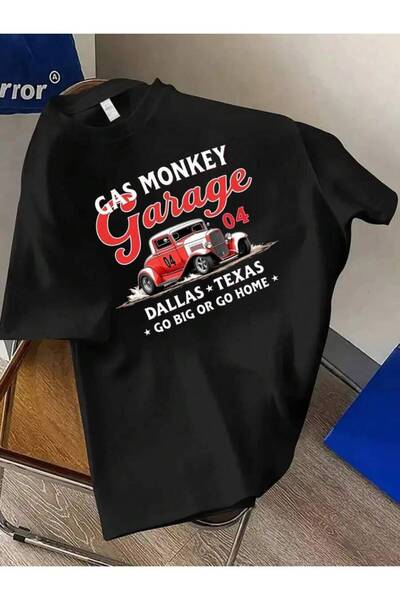 4Car تي شيرت رجالي بتصميم جرافيك من ECFASD على طراز Vintage Gas Monkey Garage...