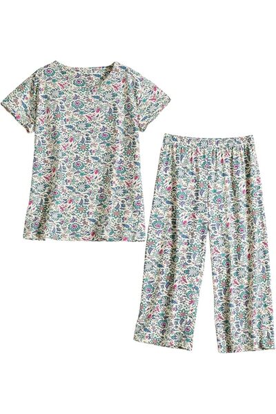GENERAL PNAEONG Women’s Pajama Set - Sleepwear Tops with Capri Pants Casual a...