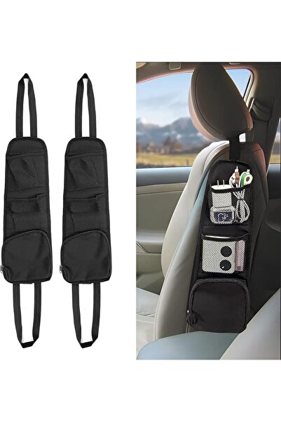 BEANPRECOY 2PCS Car Seat Organizer, Mesh Hanging Storage Bag with Multi-Pocke...