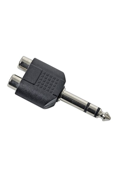 Alista Home Adaptor audio 2 x RCA mamă la Jack tată de 6.3 mm, Convertor Ster...
