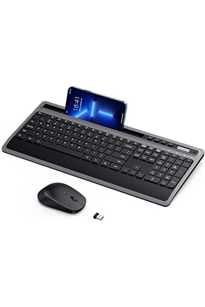 GENERAL Wireless Keyboard and Mouse Combo, 2.4G Ergonomic Computer Keyboard a...