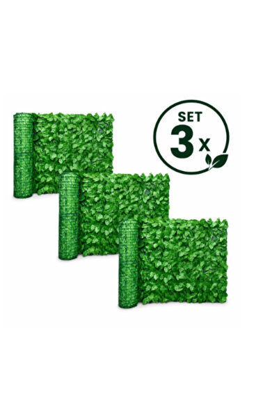 OEM Set 3 x Gard Artificial Model Frunze Verzi, 100 x 300 cm, Rezistente la U...