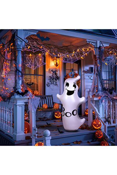 Alista Home Decorațiune gonflabilă, fantomă de Halloween, 120cm, alb, PVC