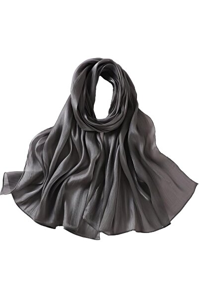 GENERAL Women Premium Hijab Head Scarf Lightweight Shimmer Scarves Crepe Wedd...