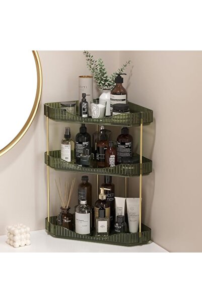 Lifewit 3 Tier Corner Bathroom Counter Organizers and Storage, Clear | Plasti...