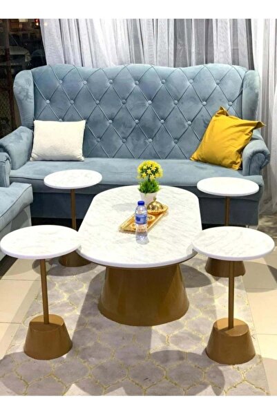 Bareeq Al Ostoura 5-Piece Table Set with Wooden Top