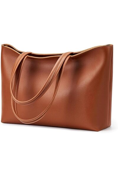 KALIDI FANCY FOREST KALIDI Tote Bag Zipper Shoulder Bag Faux Leather Purses f...