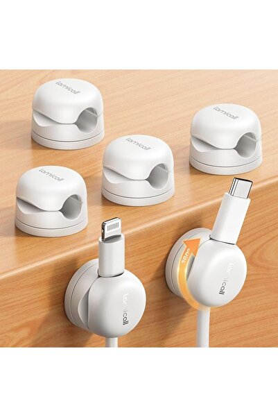 Lamicall 6Pack Cord Organizer, [Upgrade Rotatable] Spring Cable Holder - [1s ...