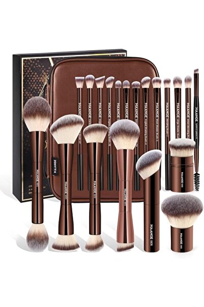 MAANGE 20 Pcs Makeup Brushes with Gift Box, Double-End Multi-functional Makeu...