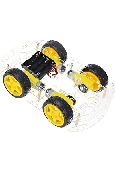 KASTWAVE DIY Robot Smart Car Chassis Kit, Educational Toy with Speed Encoder,...