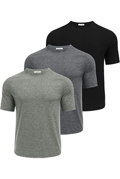 GENERAL PINSPARK Men's 3 Pack Workout Shirts - Quick Dry Gym Athletic Shirts ...
