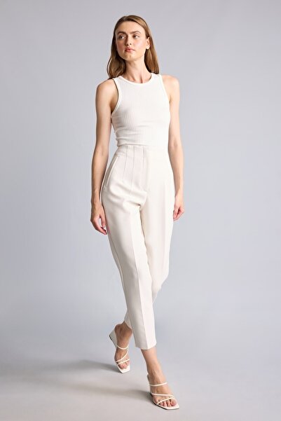 DeFacto Carrot Fit Zippered High Waist Skinny Leg Cropped Pants C2466Ax26Au