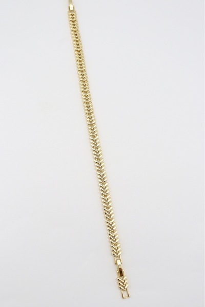 Bade Jewelry Vip Gold Minimal Leaf Design Tarnish-Free Steel Stylish Bracelet...