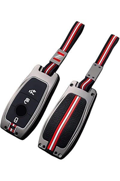 AZONEE Zinc Alloy Car Key Cover for Mercedes Benz, 3-Buttons Key Fob Case Com...