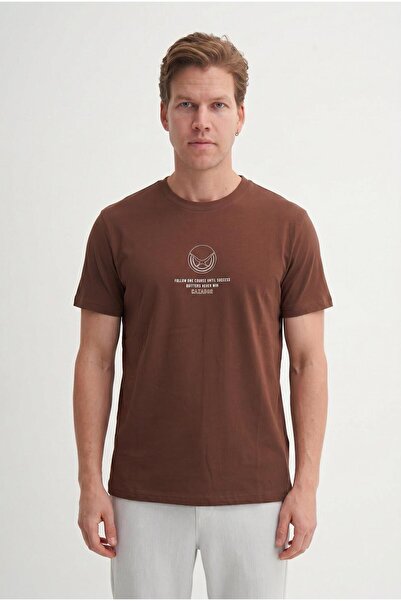 Cazador Slim Fit Crew Neck Motif Printed T-Shirt (26Y)