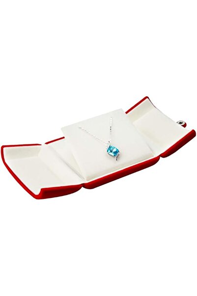 TERRIFI Multifunctional Jewelry Box–Velvet Pendant and Necklace Gift Storage ...
