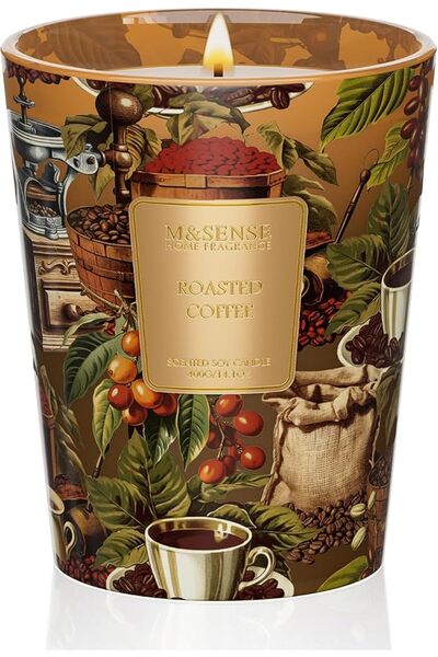 M&SENSE Eucalyptus Sage Scented Candle, 14.1oz 60H Burn Time Slow Burning, Na...