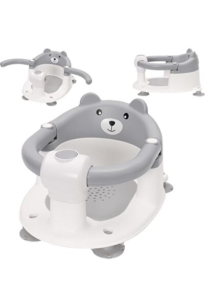 BOOMBOOMBOOM Baby Bath Seat, Baby Shower Chair with Non-Slip Suction Cup Port...