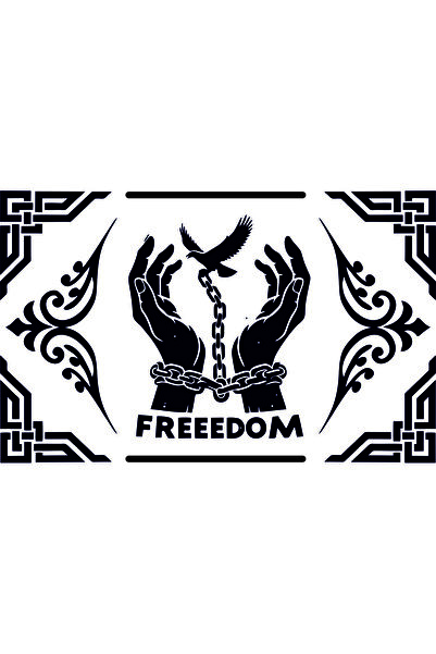 Birim Matbaa Car Sanruf Freedom Auto Sticker (55X35 cm)