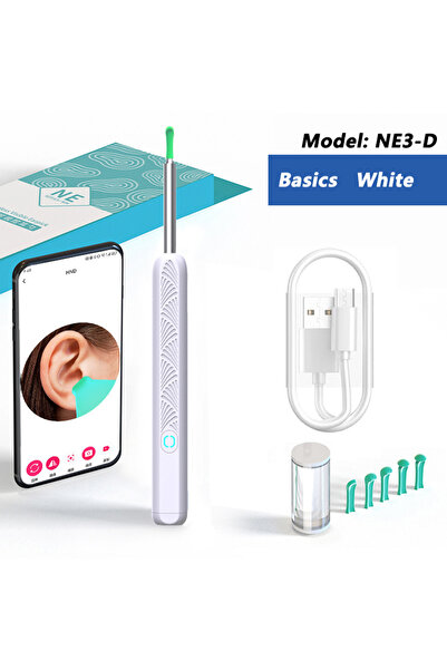 Choice NE3-D Basics White Visual Ear Wax Cleaner with Camera Safe Earwax Remo...
