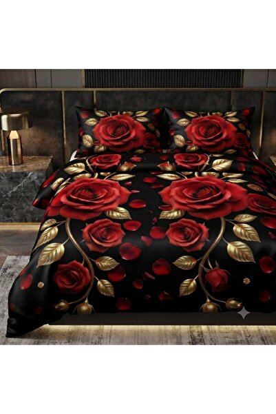 Elmas Dizayn Special Design Brand Double Duvet Cover Set Organic Satin & Cott...
