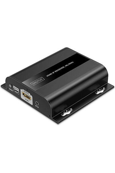 Digitus Διανομέας HDMI Δέκτης IP 4K/60Hz Μαύρο