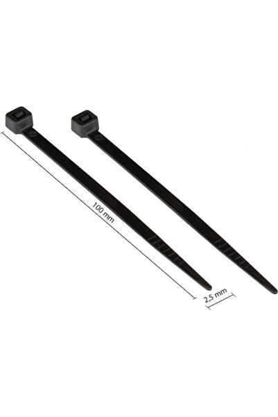 Good Connections Πλαστικά δεματικά καλωδίων 100mm x 2.5mm σε μαύρο χρώμα (100...