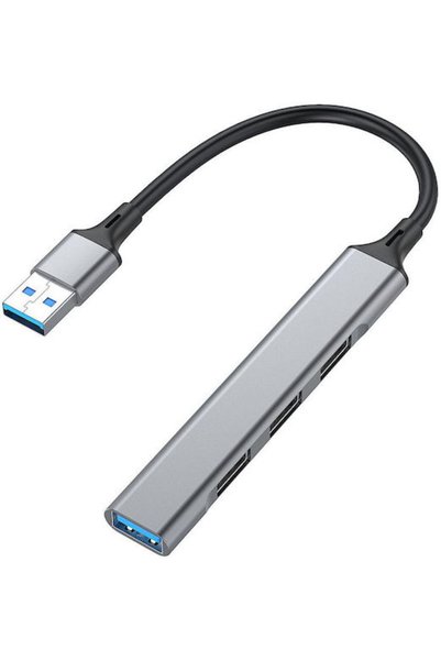 EQUIP Διανομέας USB 4 Θυρών USB 3.0 με σύνδεση USB-A Γκρι Κωδικός: 128960
