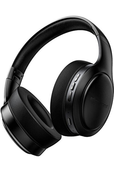 Boompods Ασύρματα ακουστικά κεφαλής Bluetooth με 50 ώρες λειτουργίας, Μαύρα