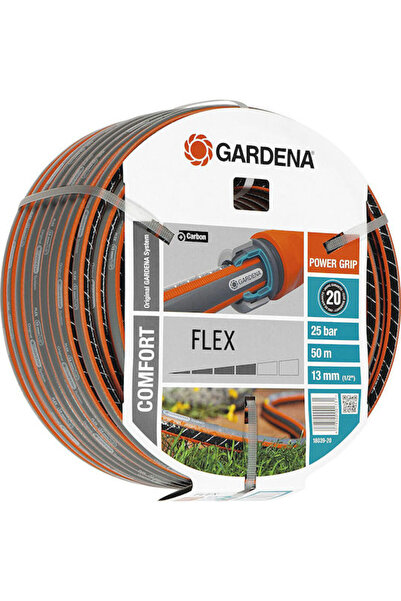 Gardena Σετ Εύκαμπτου Λάστιχου Κήπου Comfort Flex 1/2 50μ Κωδικός: 18039-20