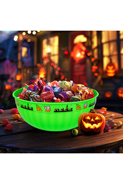 Alista Home Halloween serving bowl green, plastic, 30x12 cm