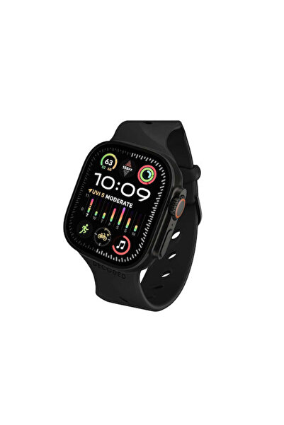 decoded Αρές Σπλάις Λουράκι Σιλικόνης για Apple Watch 38 έως 42 χιλιοστά Μαύρο