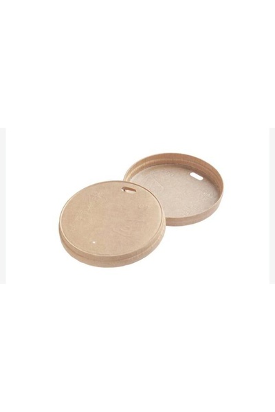alenked 8-9-12 oz Cardboard Hot Drink Lid Kraft -50 Pieces
