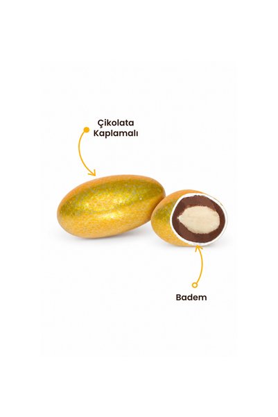 Nizip Online Kuruyemiş Shiny Gold Almond Dragee 250 g