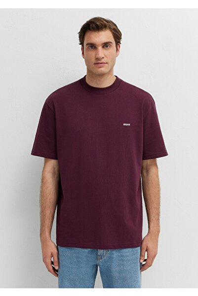 Mavi Logo Printed 100% Cotton Loose Fit T-Shirt