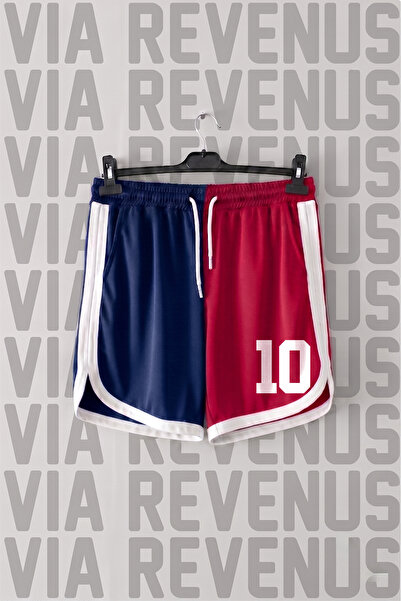 Vordevia Number 10 Printed Jersey Sports Training Shorts with Piping Detail